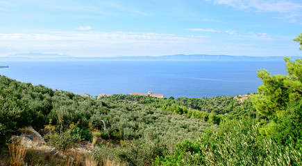 Fototapeta na wymiar view of the sea in Croatia