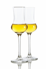 Golden Italian Grappa Brandy