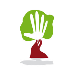 Vector Logo green hand