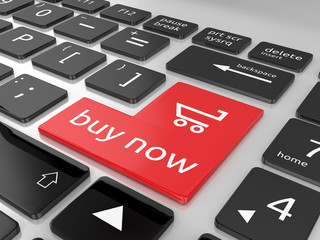 Fototapeta premium e-shopping keyboard concept