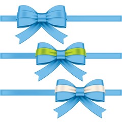 colorful gift bows with ribbons
