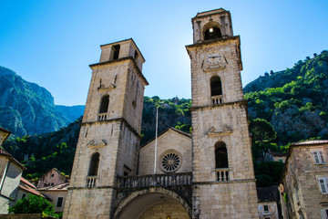 Fototapeta na wymiar the old Cathedral in Montenegro