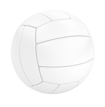 Volleyball isolated on white. 3d illustration