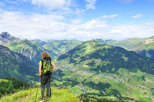 Ausblick Auf Das Kleinwalsertal