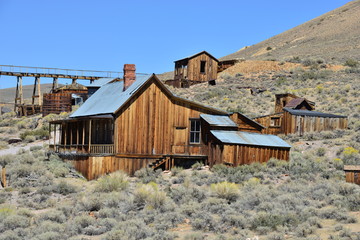 Bodie is a ghost town in the Bodie Hills.