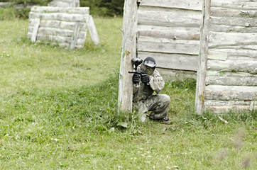 Player in paintball