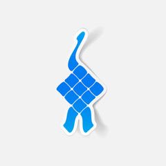 realistic design element: ketupat