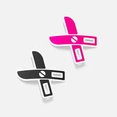 realistic design element: scissors