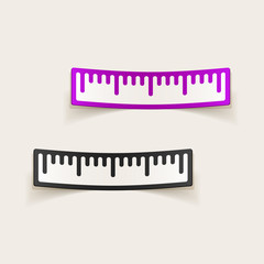 realistic design element: ruler