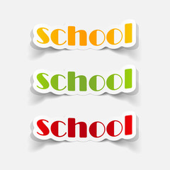 realistic design element: school