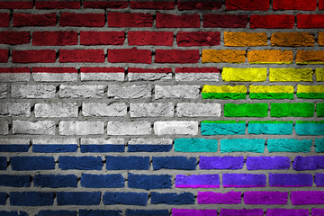 Dark brick wall - LGBT rights - Netherlands