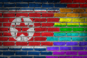 Dark brick wall - LGBT rights - North Korea