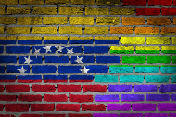 Dark brick wall - LGBT rights - Venezuela