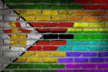 Dark brick wall - LGBT rights - Zimbabwe