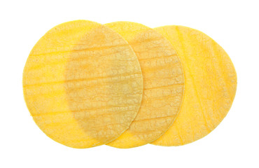 Three corn tortillas