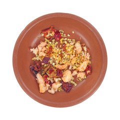 Dehydrated shrimp and spices