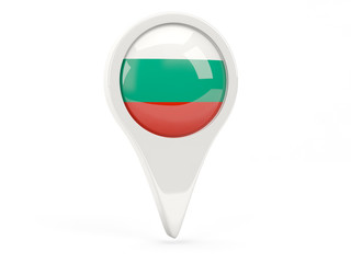 Round flag icon of bulgaria