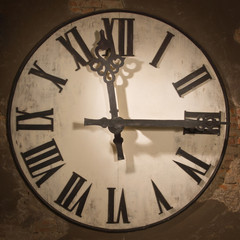 Old large clock face