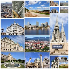 Austria - Vienna - travel photos collage