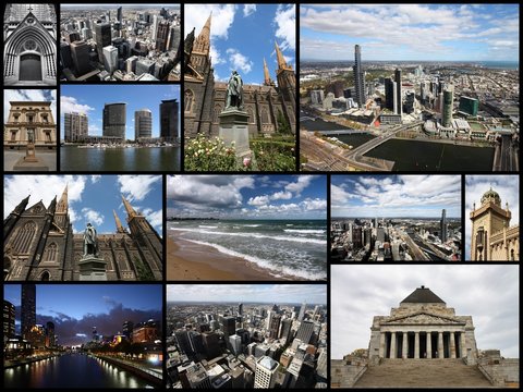 Melbourne - travel photos collage