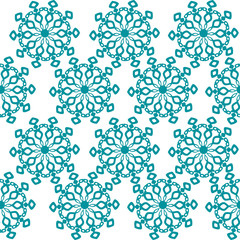 winter background, vector seamless pattern with snowflakes