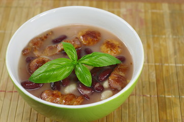 appetizing bean soup