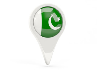 Round flag icon of pakistan