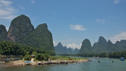 Karsts Hillsides along Li River, Guilin