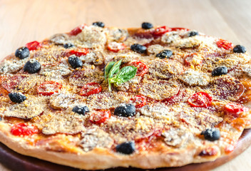 Homemade Regina pizza