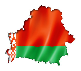 Belarus flag map
