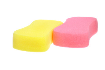 sponge isolated over white background