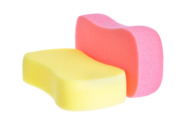 sponge isolated over white background