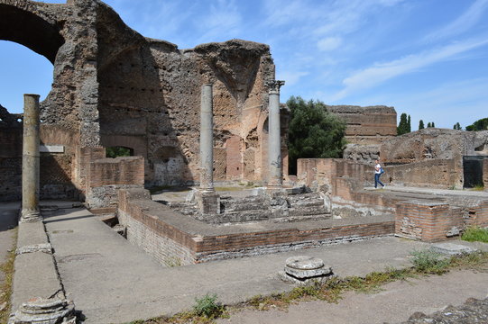 rovine romane di villa adriana italia