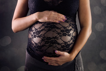 Pregnant beautiful woman