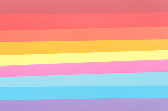 colorful construction paper arranged horizontally