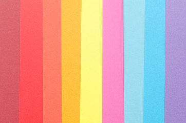vertical stripes made of colorful construction paper