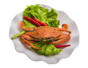 Boiled crab