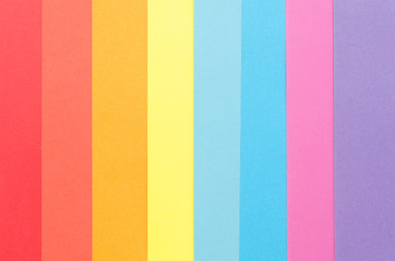 colorful construction paper arranged vertically