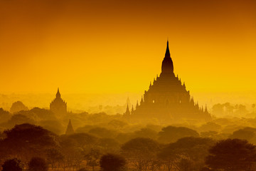 Sunrise over ancient Bagan, Myanmar