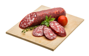 Salami sausages