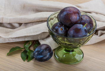 Ripe fresh plum