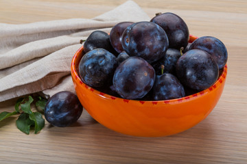 Ripe fresh plum