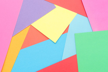 colorful construction paper thrown together