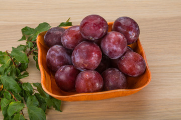 Fresh plums