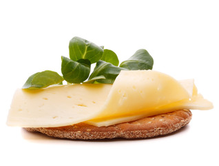 Cheese sandwich isolated on white background cutout