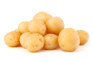 new potato tuber isolated on white background cutout
