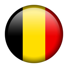 Fototapeta premium Belgium flag button