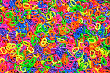 Colorful plastic chain