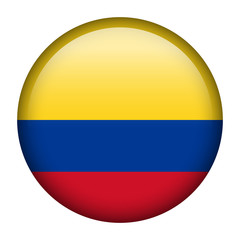 Colombia flag button