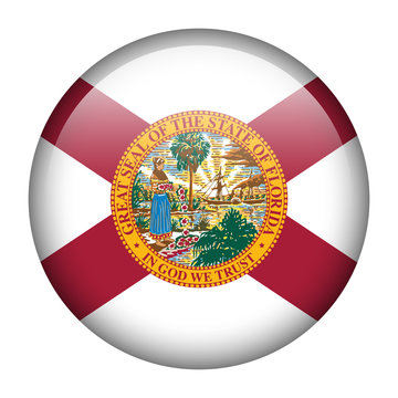 Flag Button - Florida